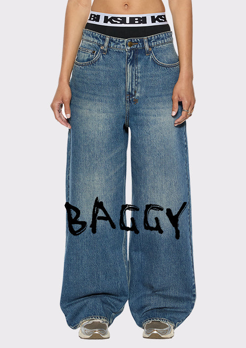 23AWsupreme BAGGY JEANS Ｗ34 Ksuper Women's Super Baggy Jeans | Ksubi ++