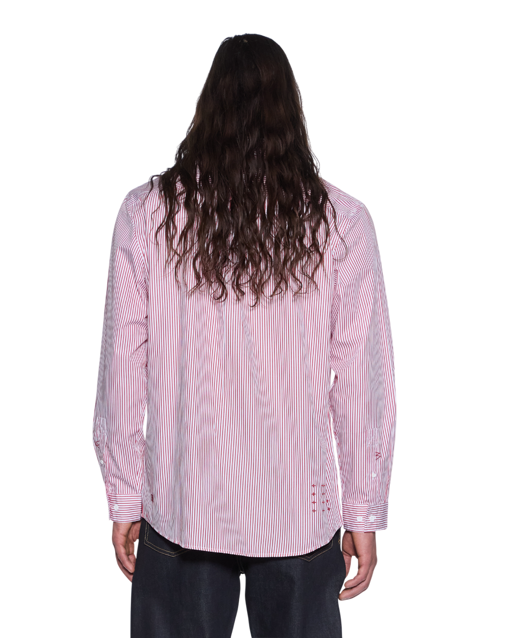 KADE LS SHIRT RED-WHITE