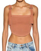 WOMENS SYNDICATE BUCKLE TANK SUNBURN FASHION TOPS
