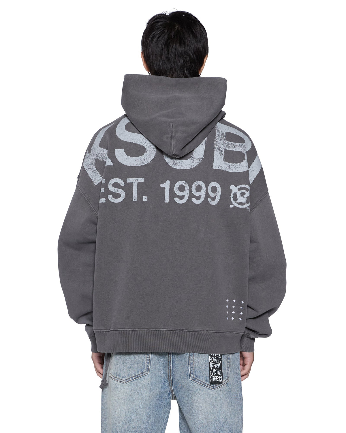 MENS STATE EKCESS HOODIE BLACK FADE FLEECE