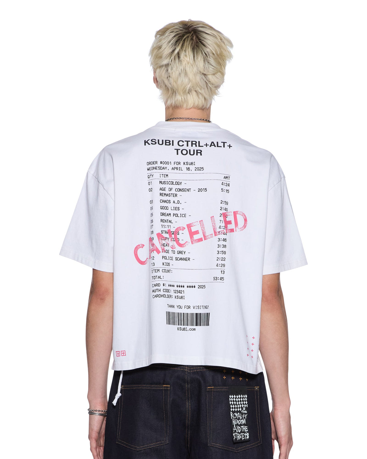 FORCE QUIT SS HALEN TEE OFF WHITE