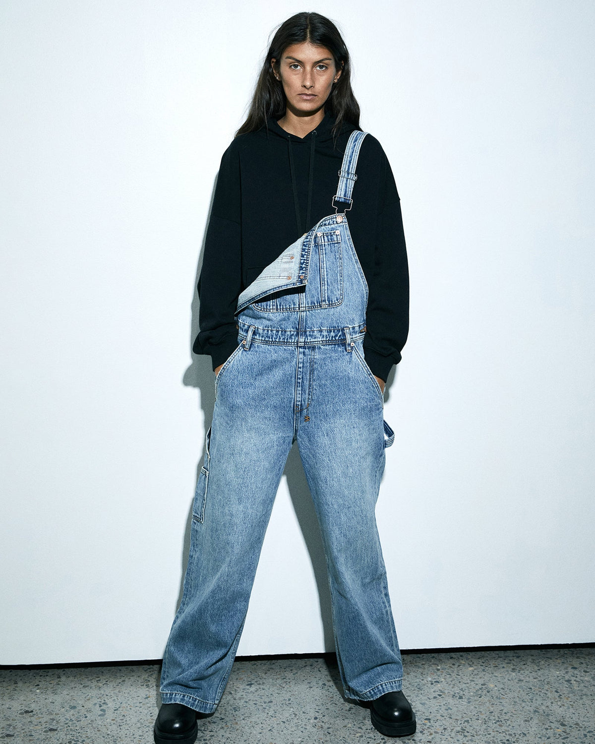 Womens Easy Overall Lifetime Regular Jumpsuits - Denim