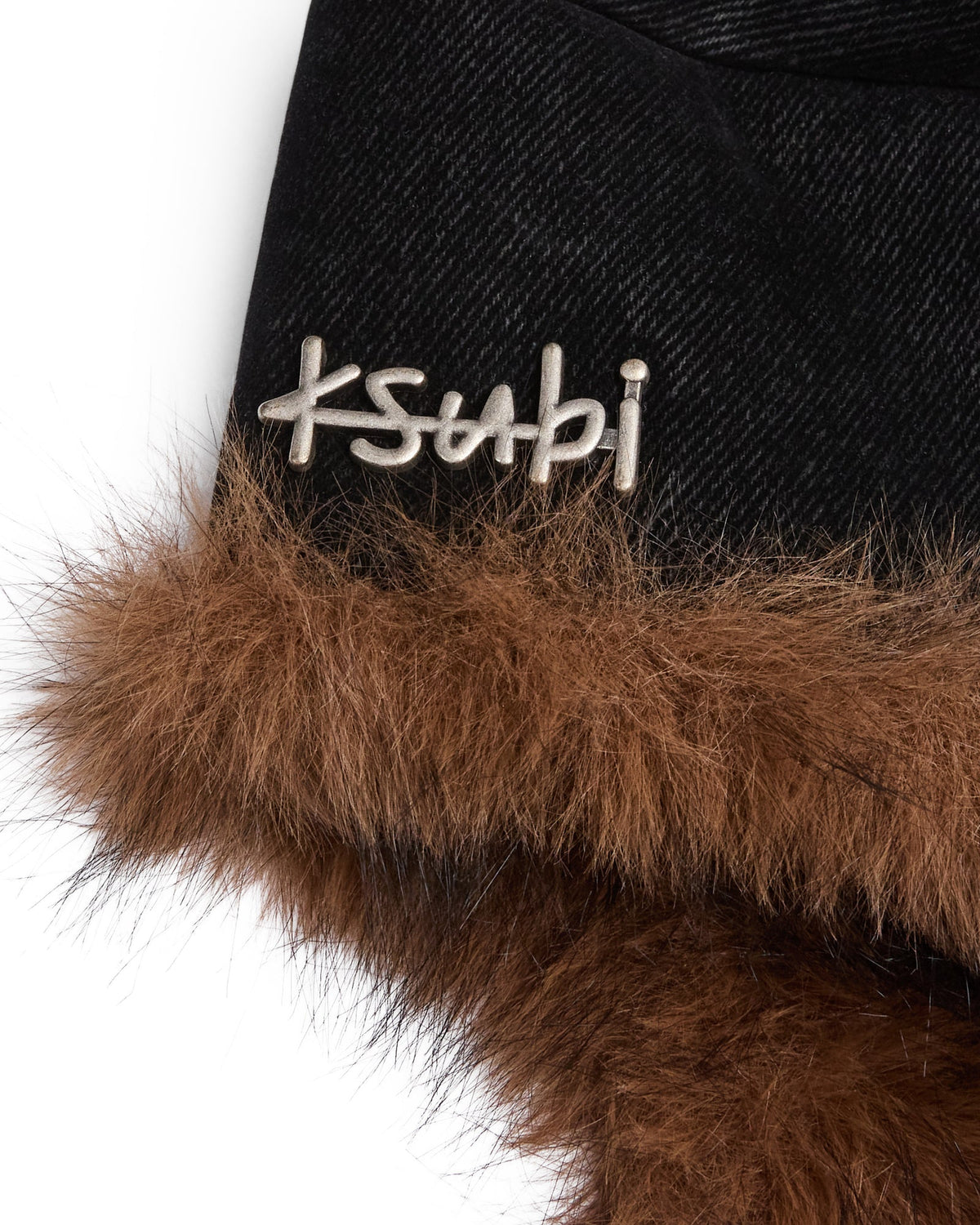 Trapper Hat Flocked Black Headwear - Black