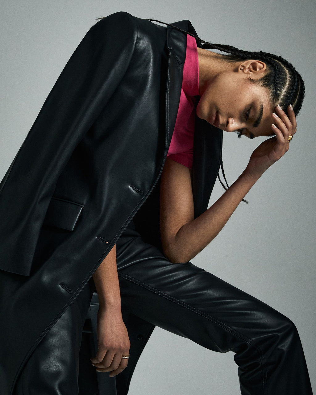 Womens Zephyr Duster Black Relaxed Jackets - Black