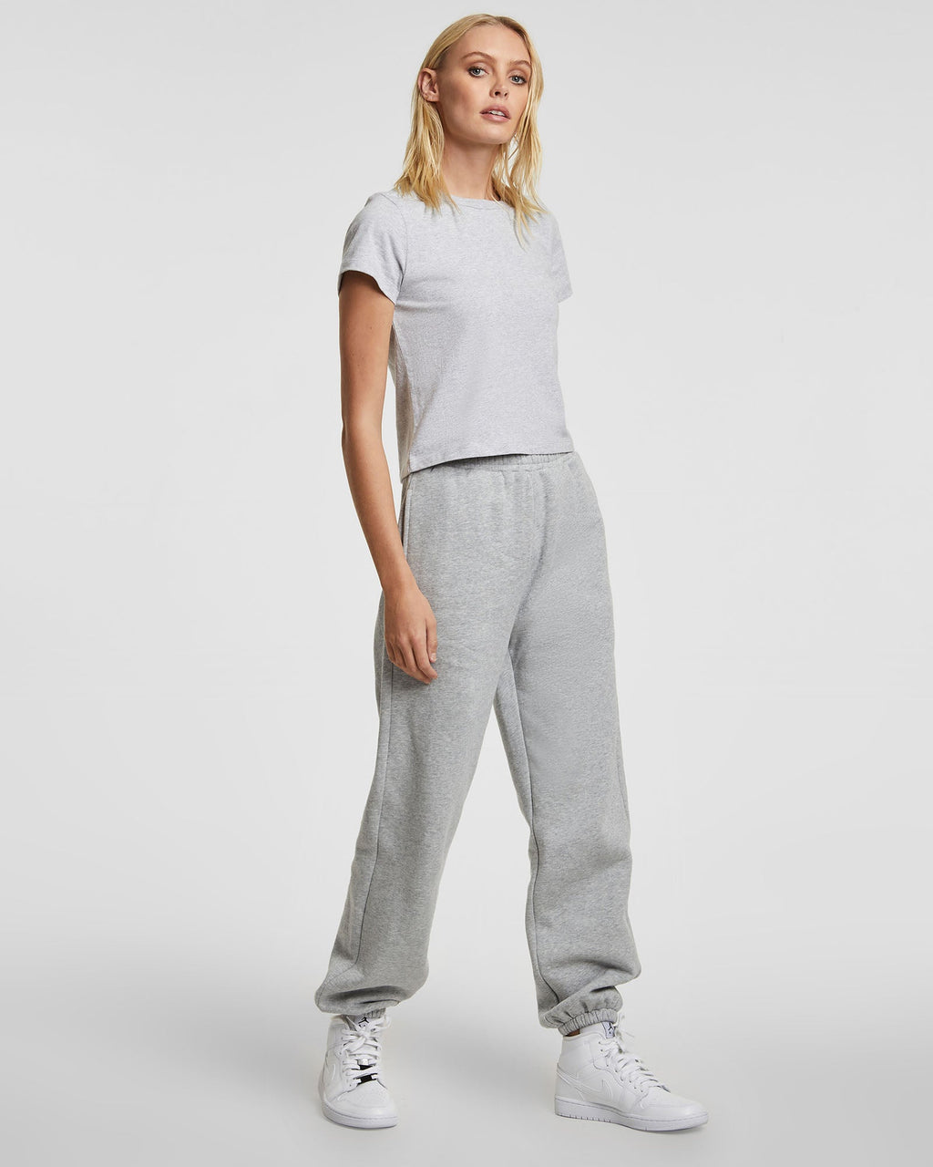 Womens 3 X 4 Trak Grey Marl Relaxed Pants - Grey