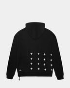 MENS 4 X 4 BIGGIE HOODIE JET BLACK FLEECE