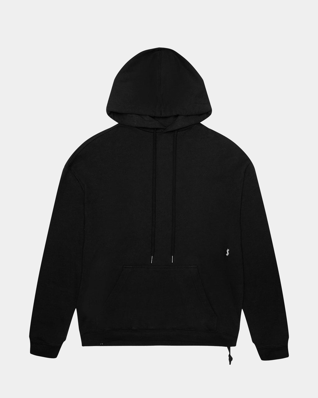 MENS 4 X 4 BIGGIE HOODIE JET BLACK FLEECE