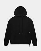 MENS 4 X 4 BIGGIE HOODIE JET BLACK FLEECE