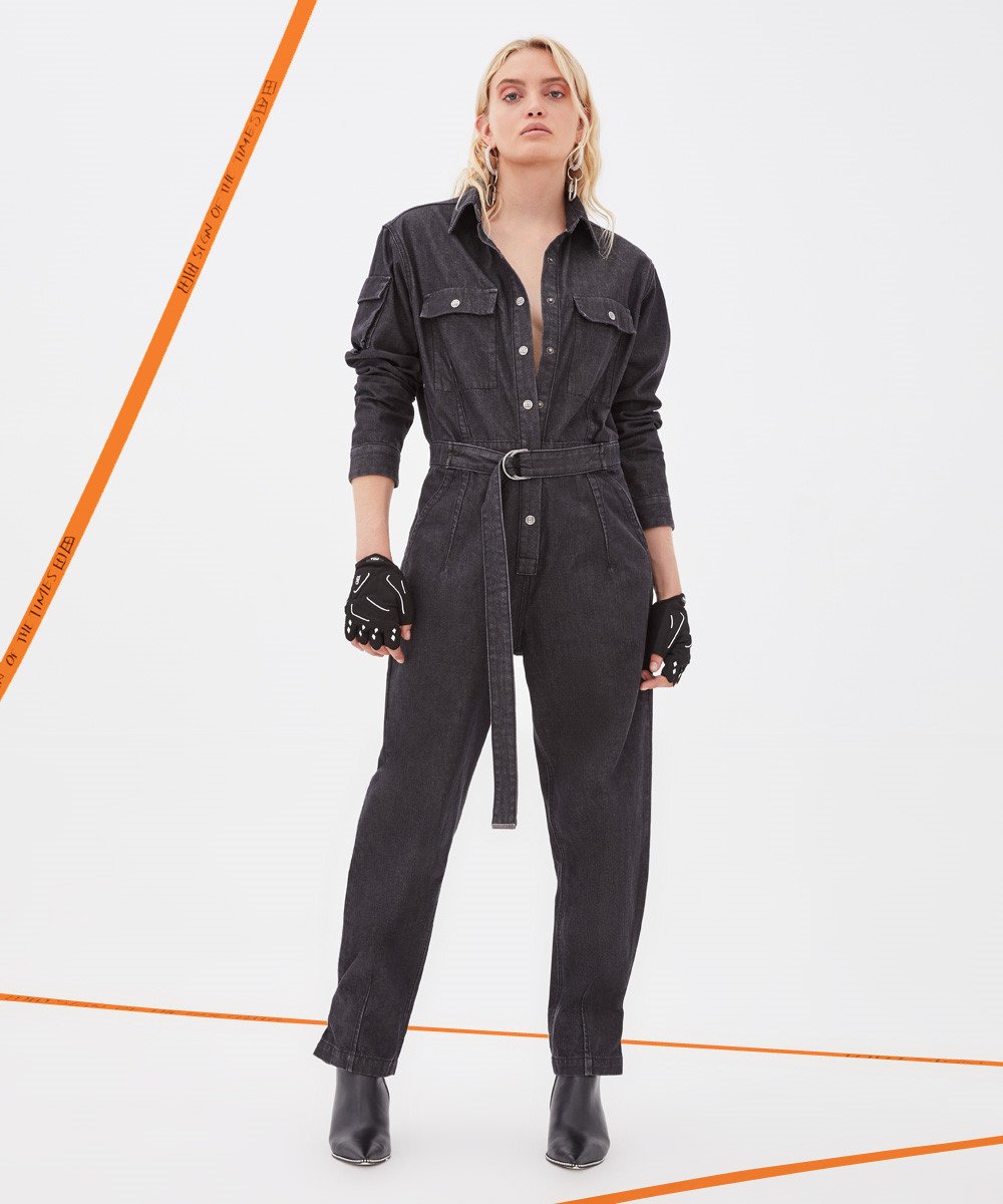 EMPIRE BOILER SUIT UNTOUCHED BLACK