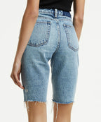 Womens App Laye Vibez Ruins Slim Walkshorts - Denim