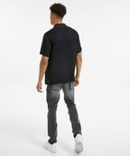 MENS DOWNTOWN SS SHIRT BLACK RED SHIRTS