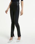 Womens Luna Leather Pant Black Pants - Black