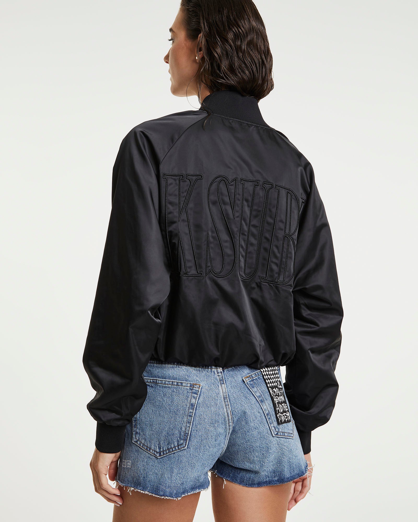 WOMENS  LOFI BOMBER BLACK REGULAR JACKETS