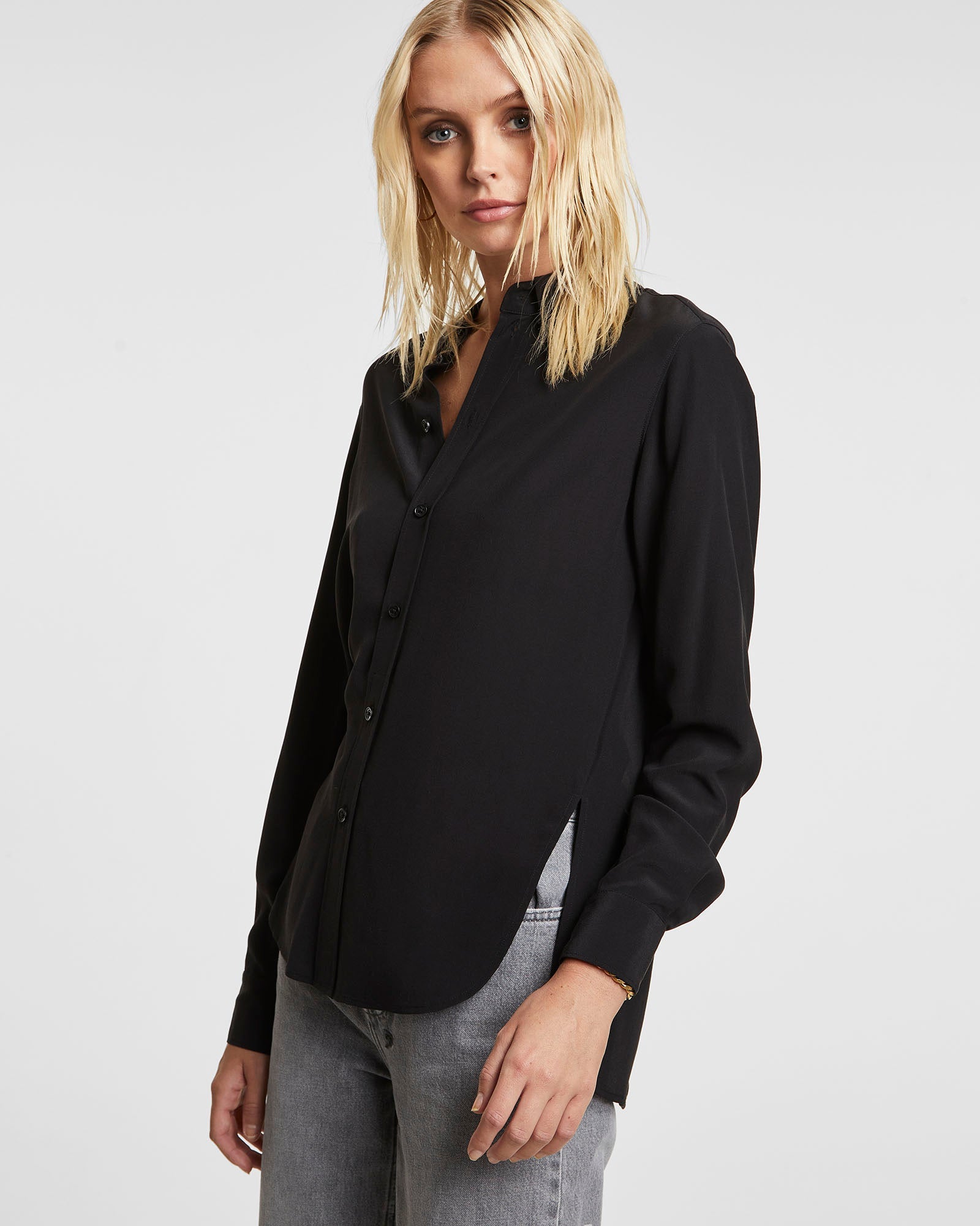 WOMENS  XZIBIT SHIRT BLACK RELAXED SHIRTS