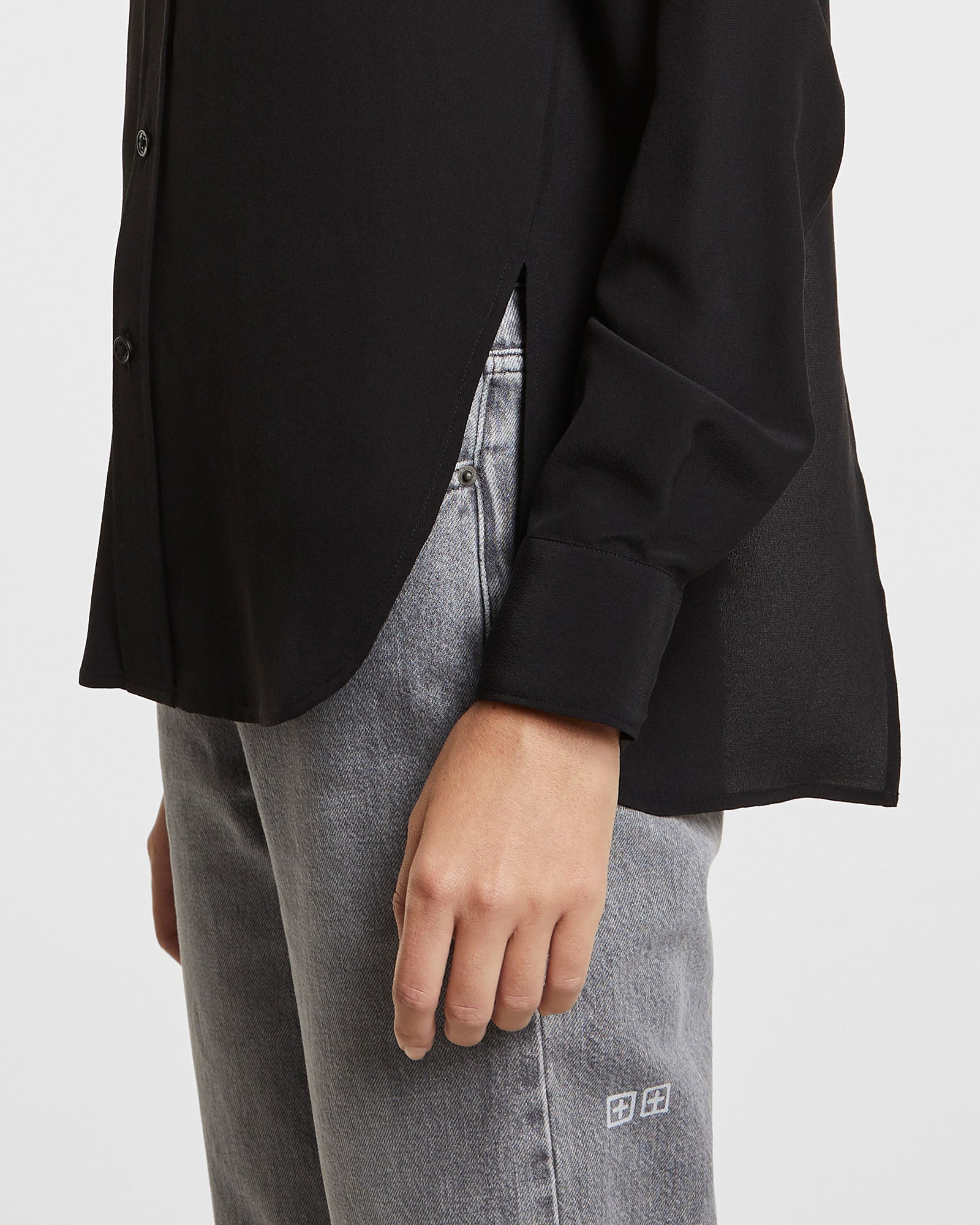 WOMENS  XZIBIT SHIRT BLACK RELAXED SHIRTS