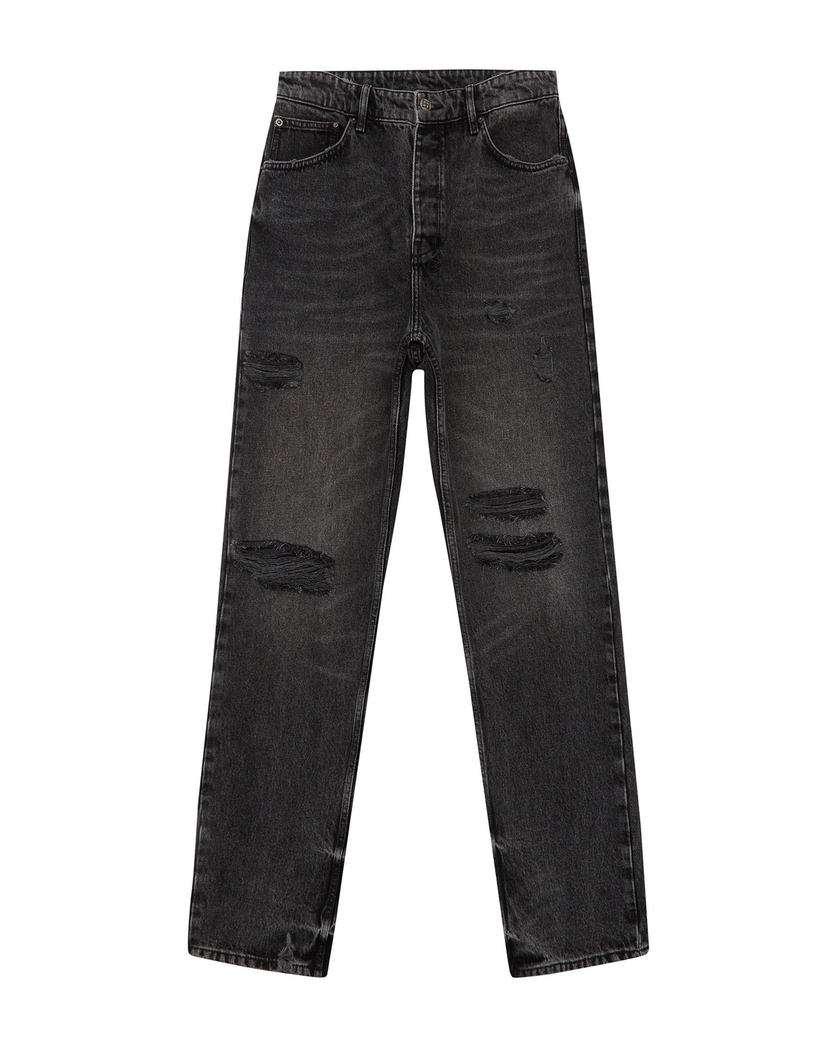 MENS ANTI K BLAKK ROKK TRASHED DENIM JEANS