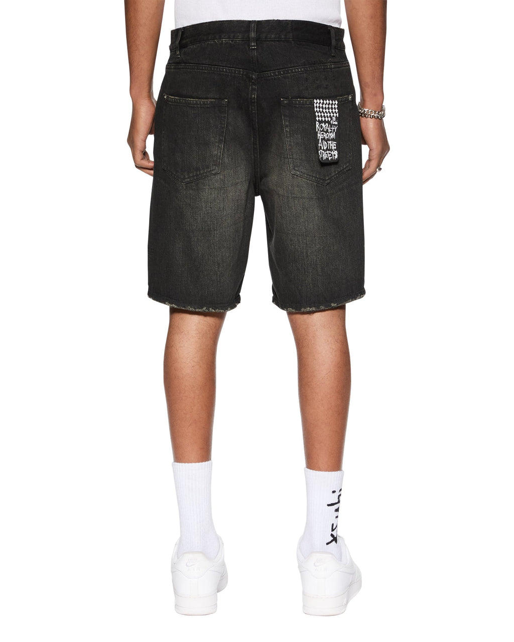 Mens Anti K Short Tarr Relaxed Walkshorts - Black