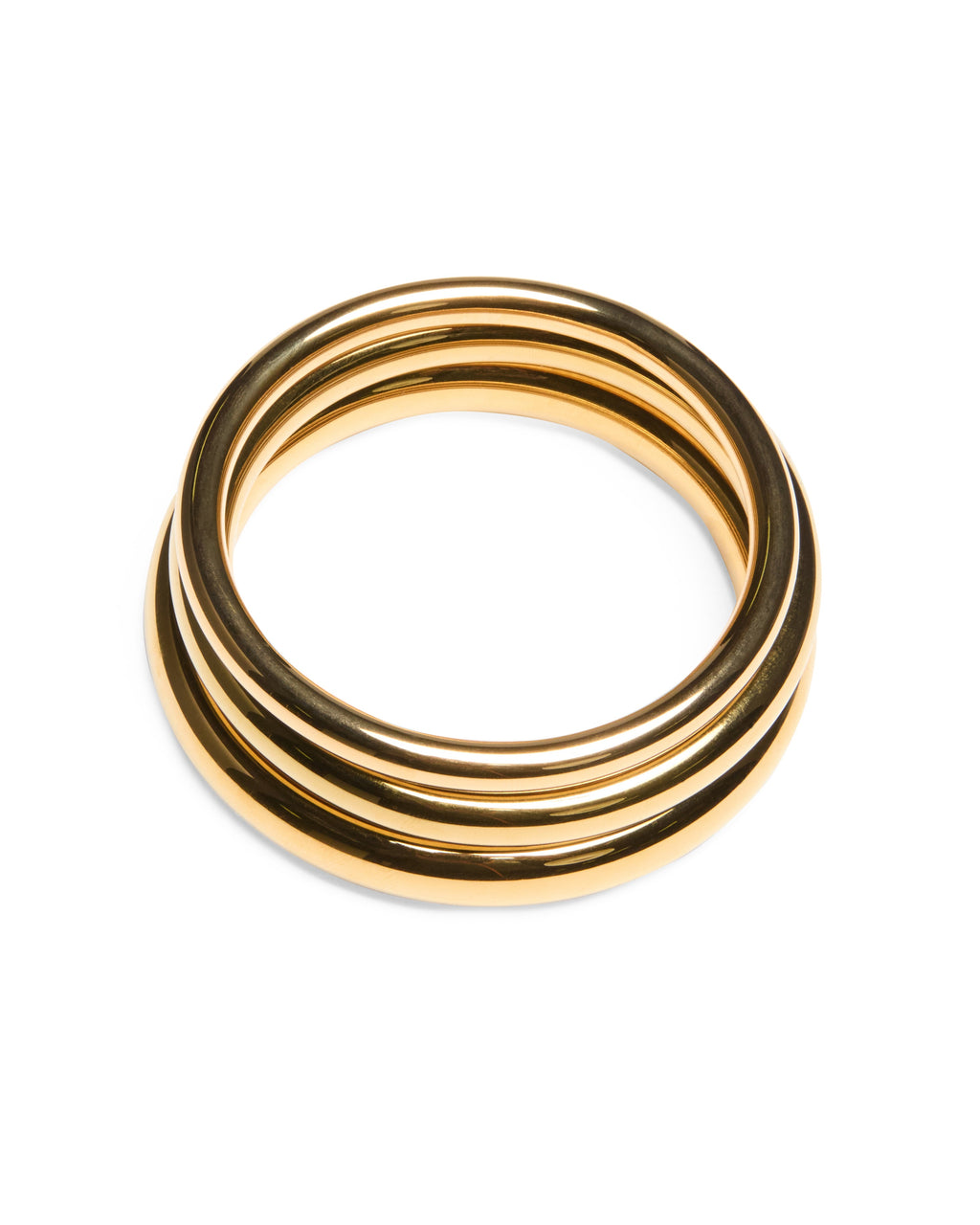 Stakked Bangle Set Gold Jewellery - Gold