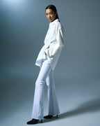 Womens Soho Sugar Rush Flare Denim Jeans - White