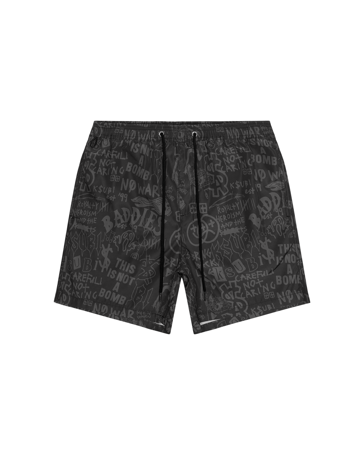 MENS BADDIES BOARDSHORT BLACK WALKSHORTS