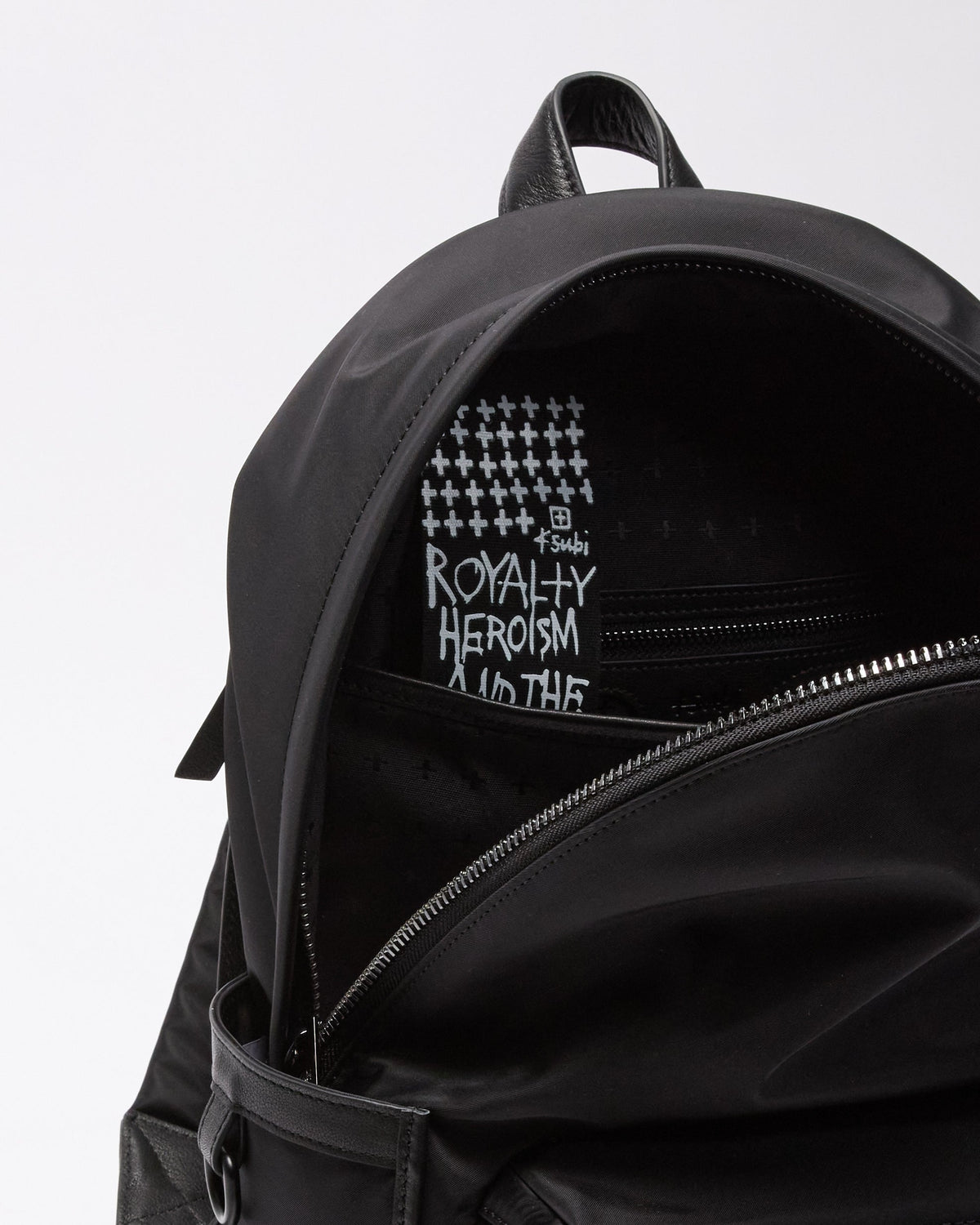 1999 NYLON LEATHER BACKPACK BLACK BAGS