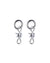  BARBED WIRE EARRINGS SILVER JEWELLERY