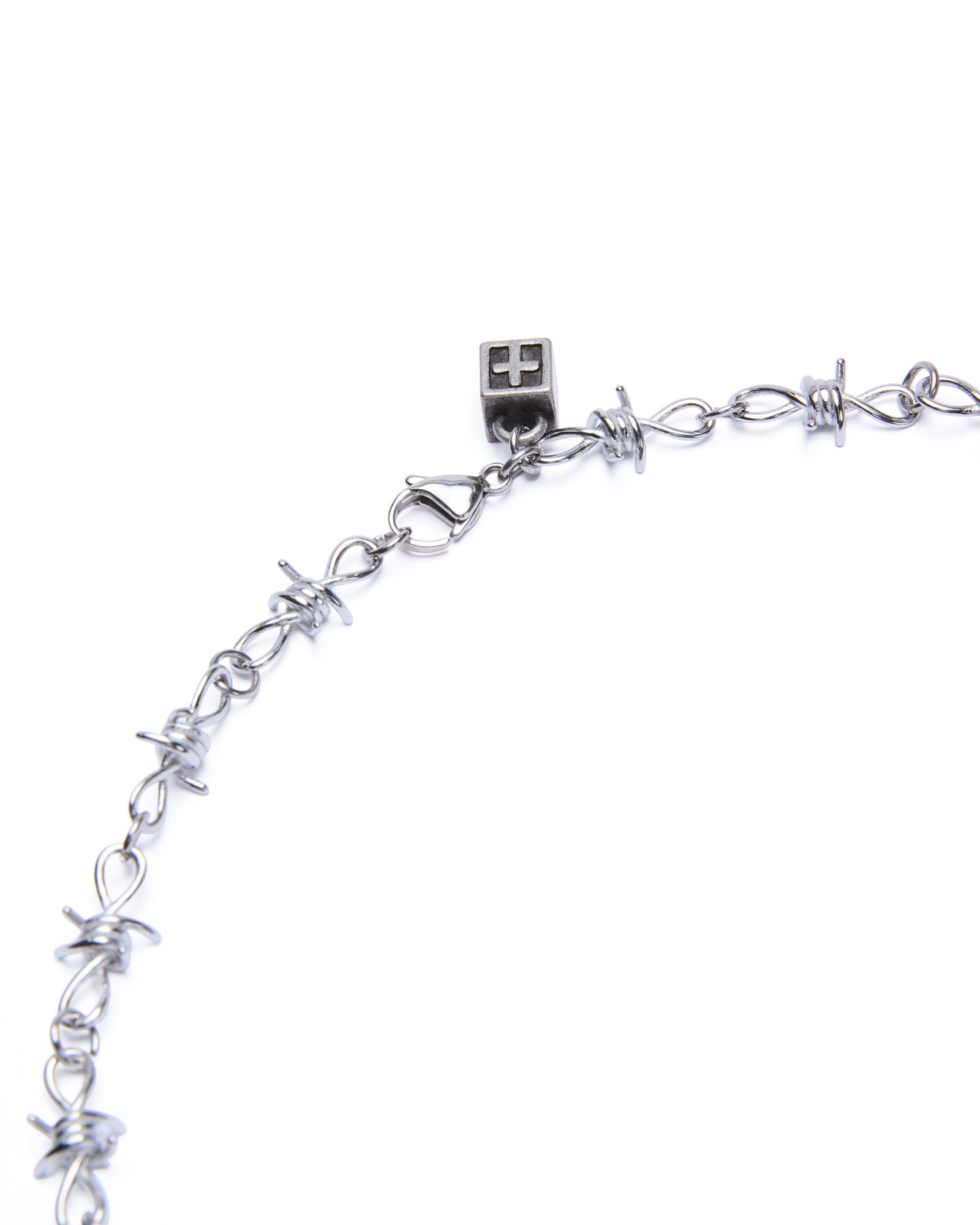  BARBED WIRE NECKLACE SILVER JEWELLERY
