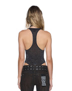 WOMENS LARA BODYSUIT SILVER FASHION TOPS