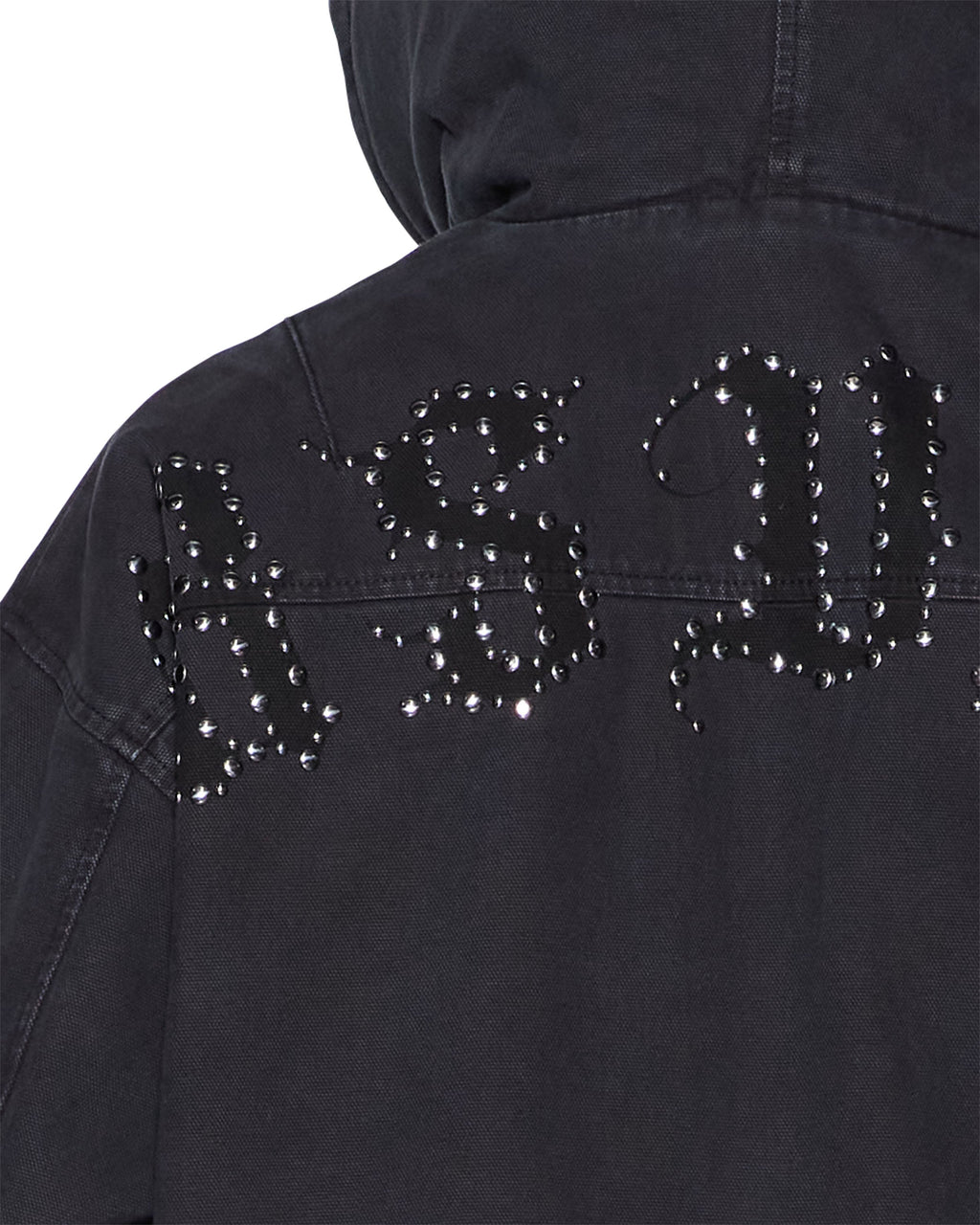MENS BOMBER JACKET STUD BLACK JACKETS