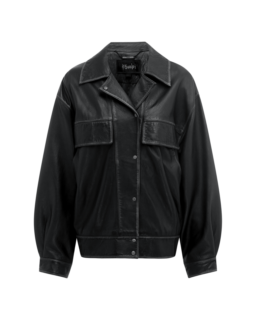 Womens Creed Jacket Aged Black Oversized Jackets - Black