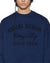 MENS  MEKANIK CREWNECK INK BLUE BOXY FLEECE