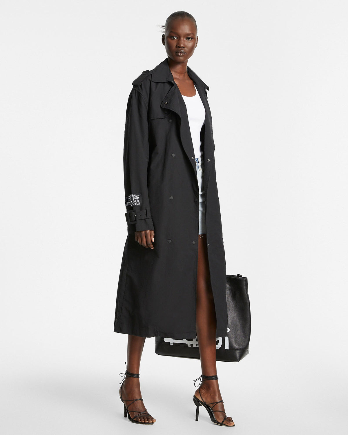 CYPHER TRENCH COAT BLACK