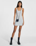 Womens Arise Tank Dress Grey Marle Fitted Dresses - Grey
