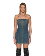 Womens Avenue Dress Sandstorm Fitted Dresses - Denim