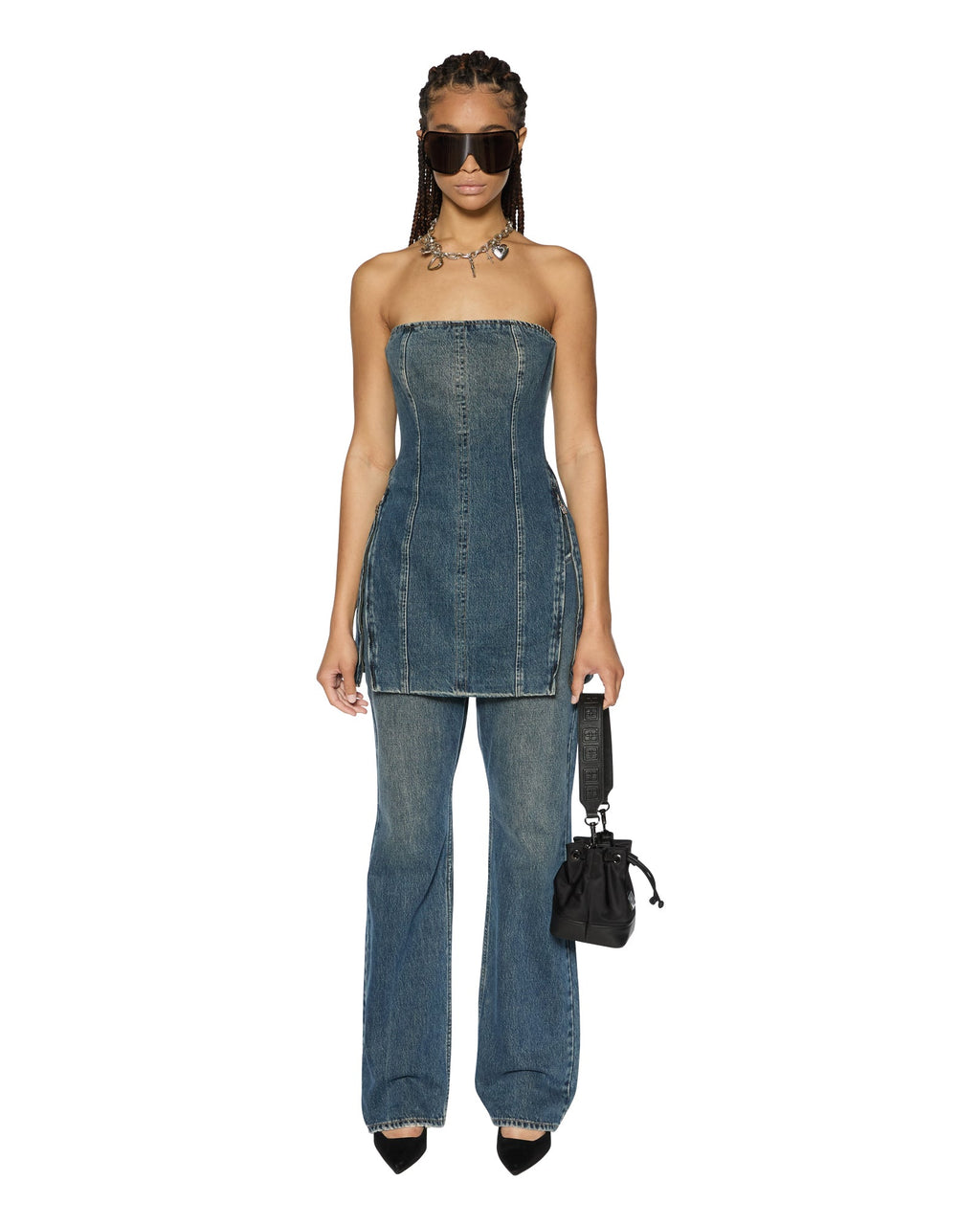 Womens Avenue Dress Sandstorm Fitted Dresses - Denim