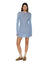 WOMENS  CRAWFORD LS DRESS ICE BLUE FITTED DRESSES