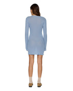 WOMENS CRAWFORD LS DRESS ICE BLUE DRESSES