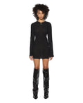 CRAWFORD LS MINI DRESS BLACK