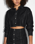 WOMENS CUTOUT SHIRT DRESS MIDNIGHT DRESSES