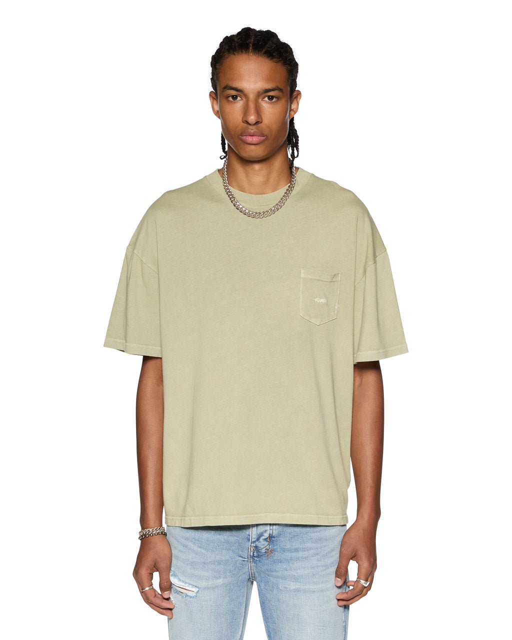 MENS EST POCKET SS TEE GRASS TEES