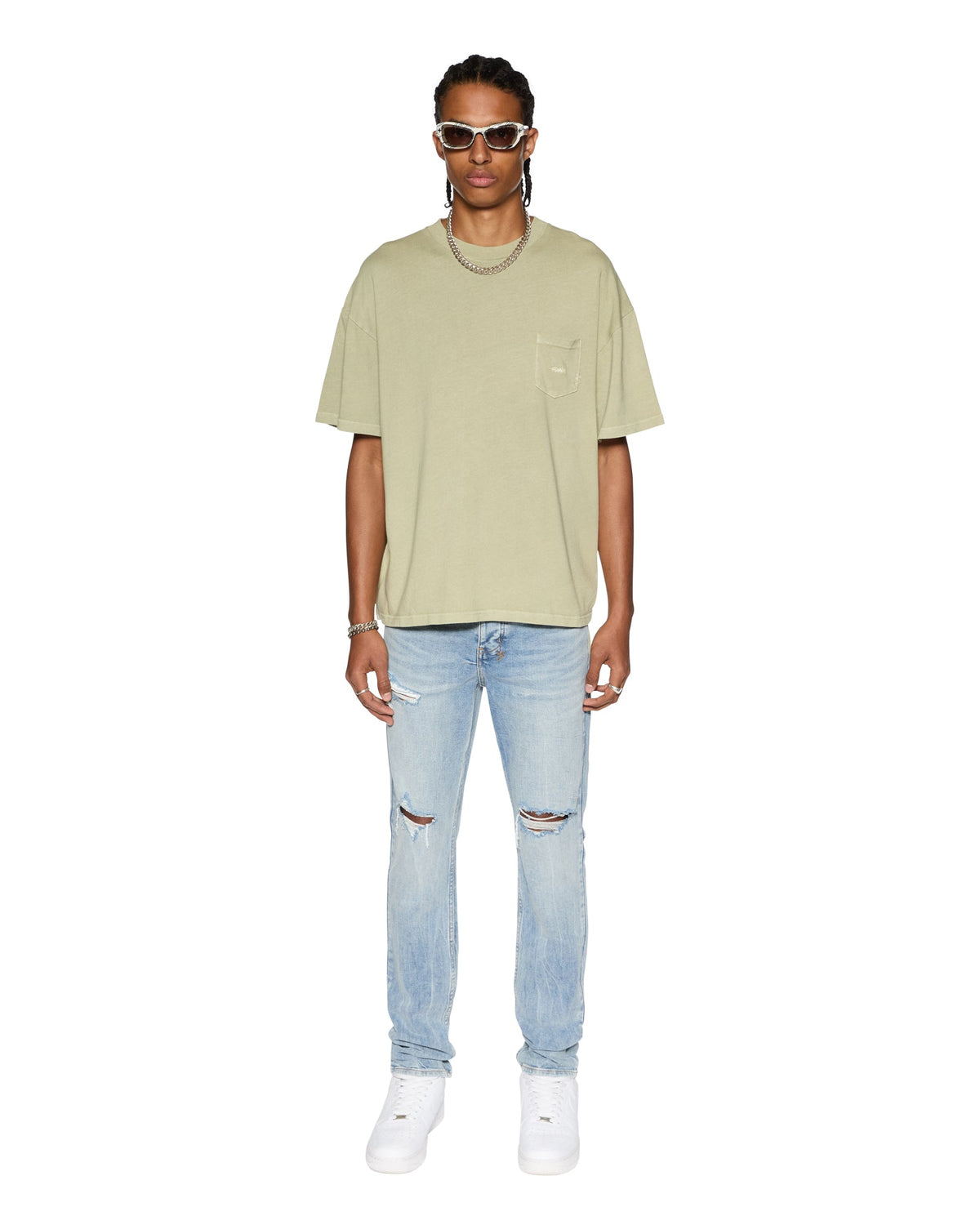 MENS EST POCKET SS TEE GRASS TEES