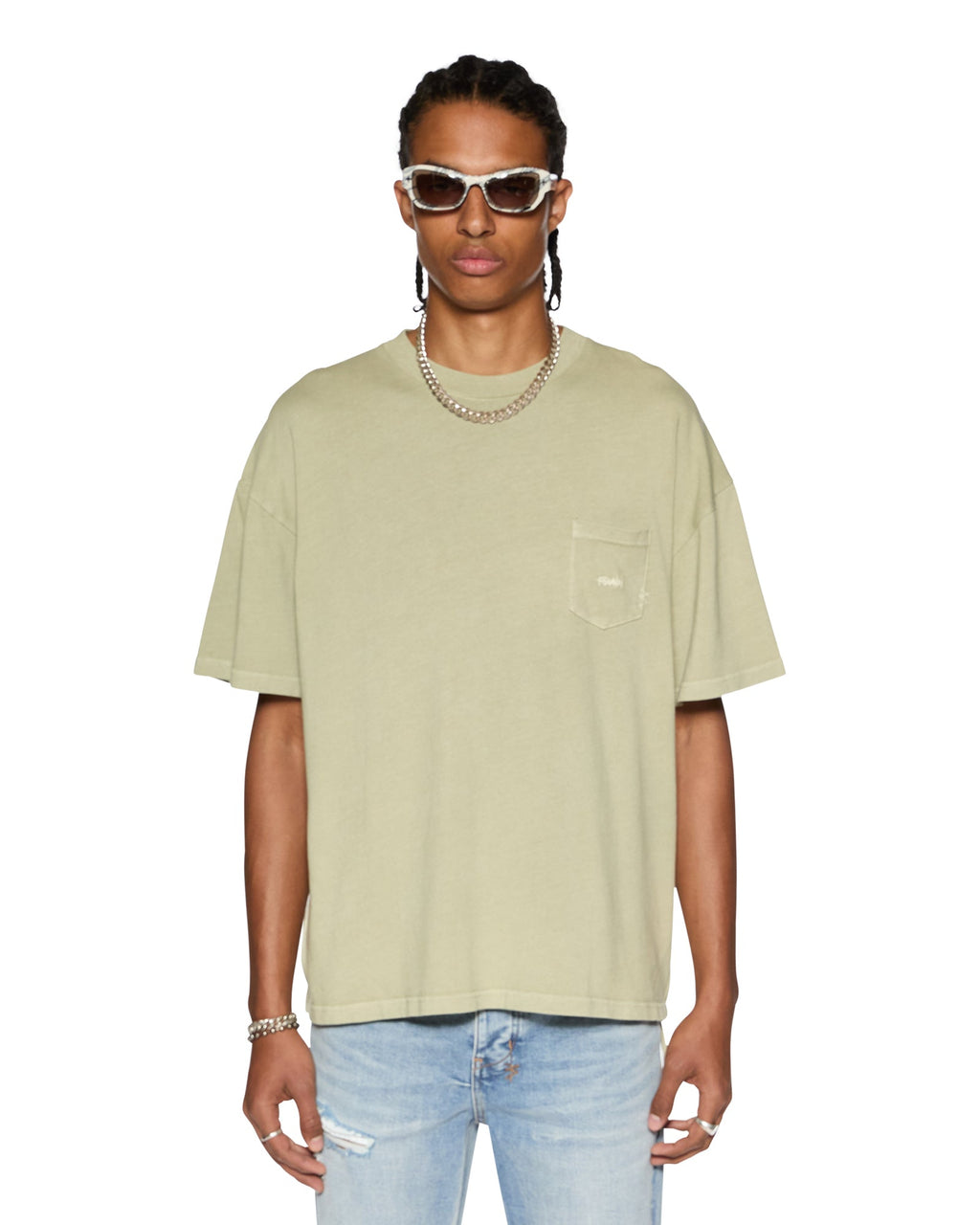 MENS EST POCKET SS TEE GRASS TEES