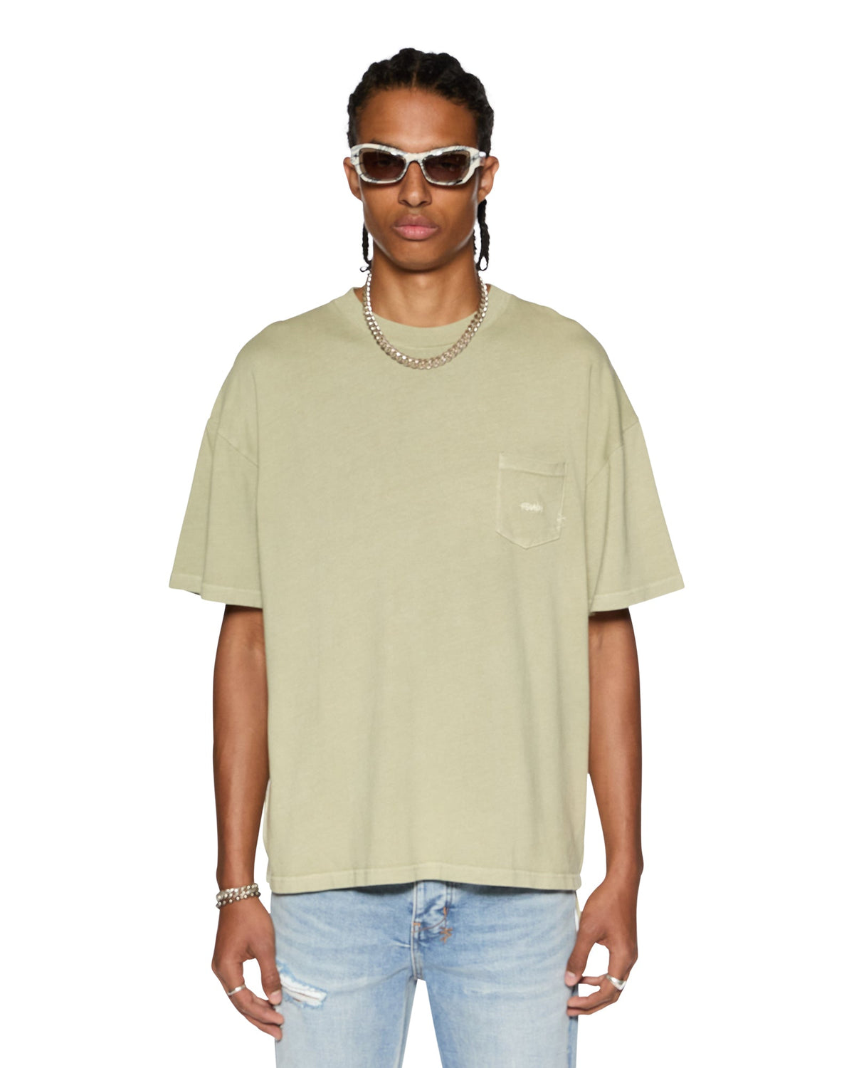 MENS EST POCKET SS TEE GRASS TEES