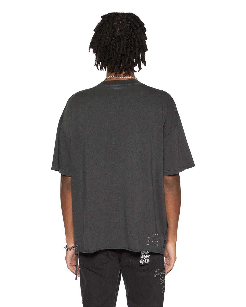 Mens Est Pocket Ss Tee Old Black Regular Tees - Black