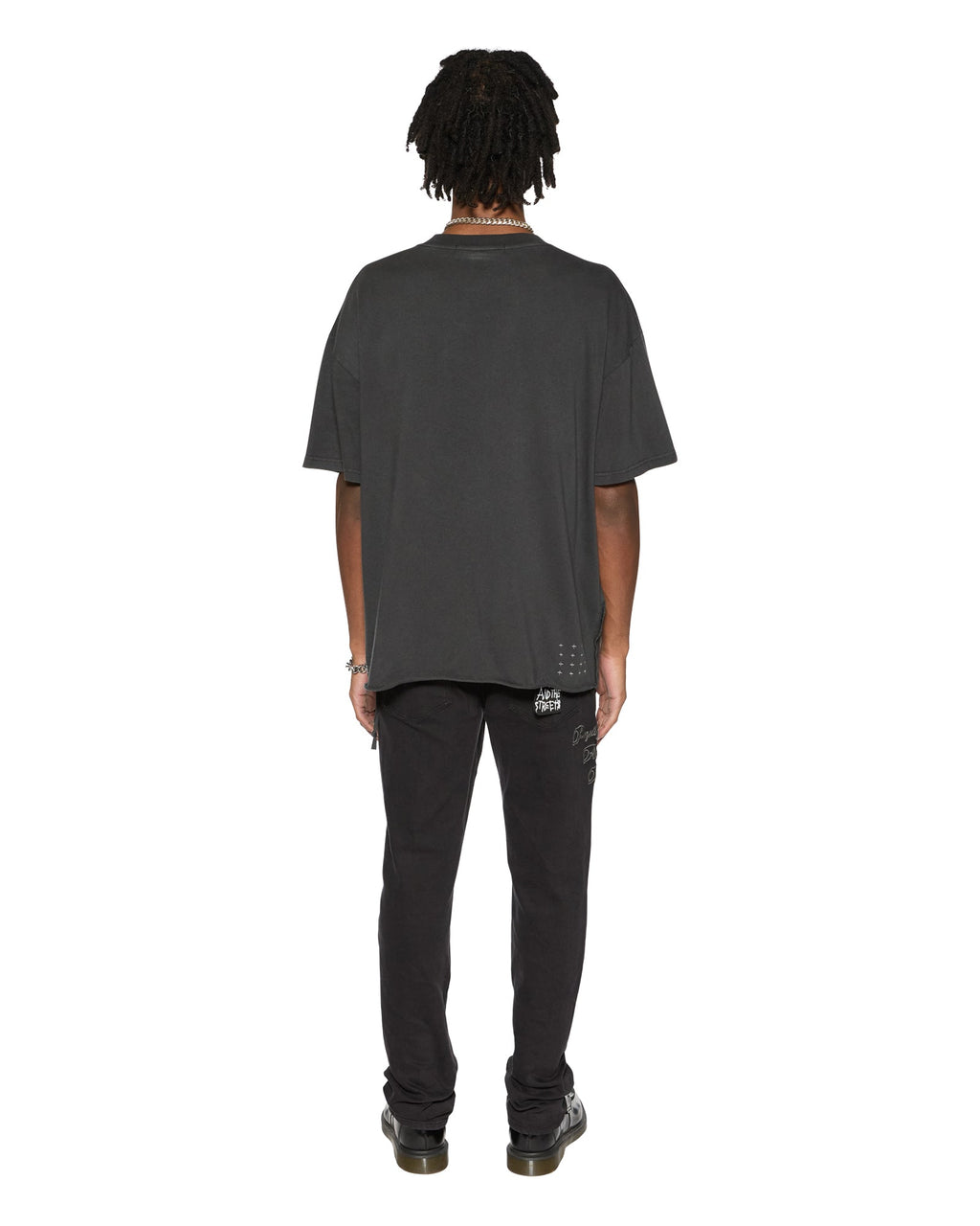 Mens Est Pocket Ss Tee Old Black Regular Tees - Black