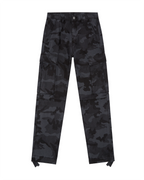 MENS FUGITIVE CARGO BLACK CAMO PANTS