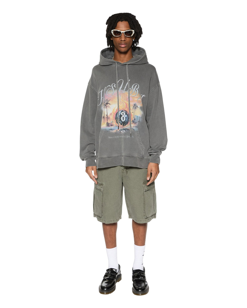 Mens Fugitive Cargo Short Forest Relaxed Walkshorts - Green