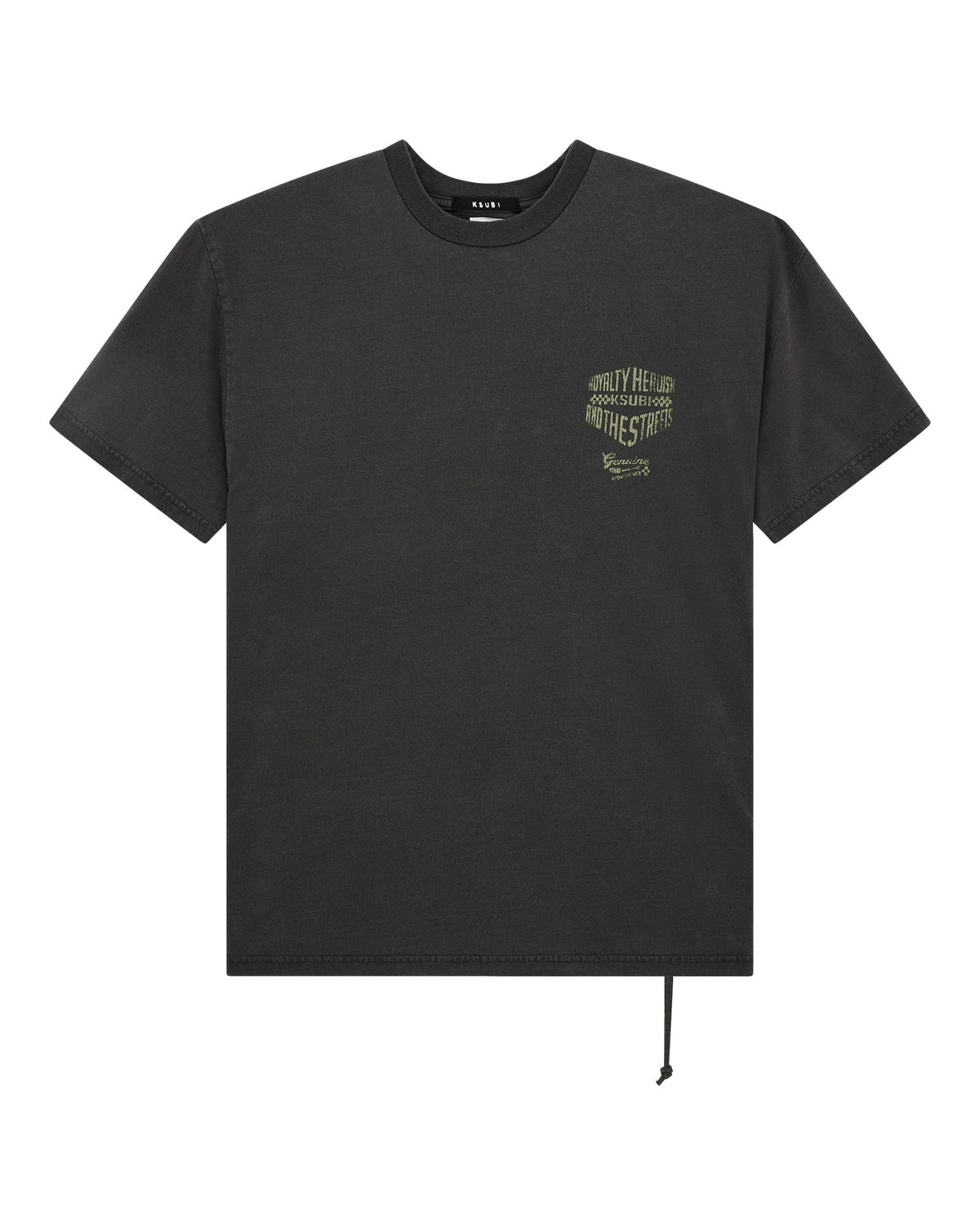 MENS GARAGE BIGGIE SS TEE FADED BLACK TEES