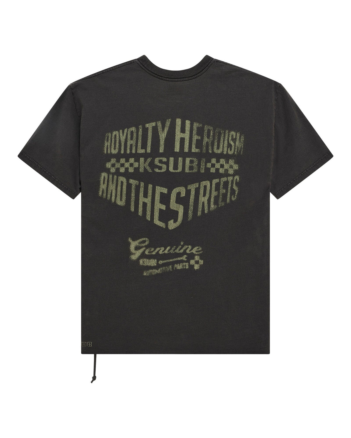 MENS GARAGE BIGGIE SS TEE FADED BLACK TEES