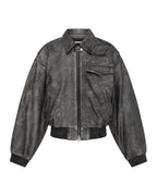 WOMENS HIGHWAY BOMBER VINTAGE BLACK JACKETS